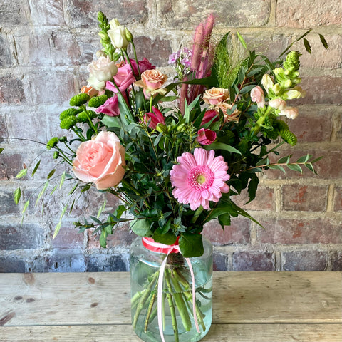 Country style flowers in a vase
