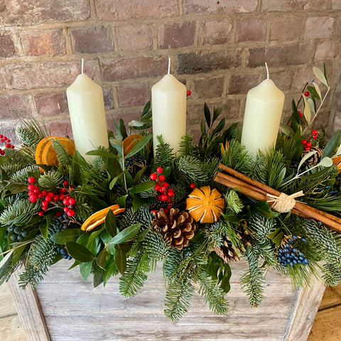 Large Christmas table centre