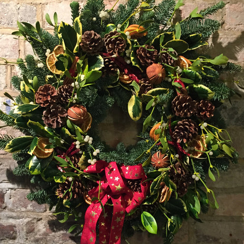 Extra large luxury door wreath
